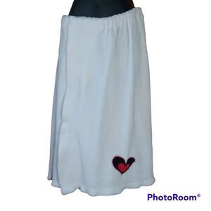 Dan Dee Towel Half Waist Wrap Spa Bath Valentine Heart Soft Fleece Body Beach
